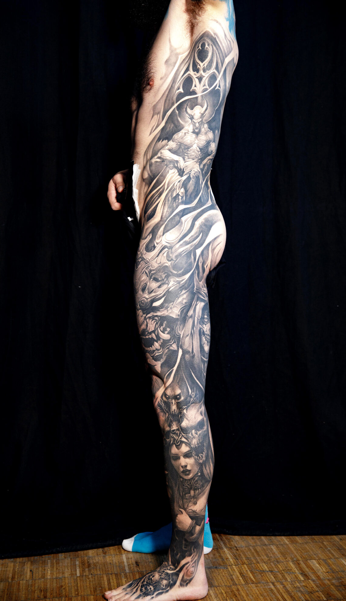 Best Large Tattoo, Mondial Du Tatouage, 3rd Prize, Ozone, ph. by @douce_leel