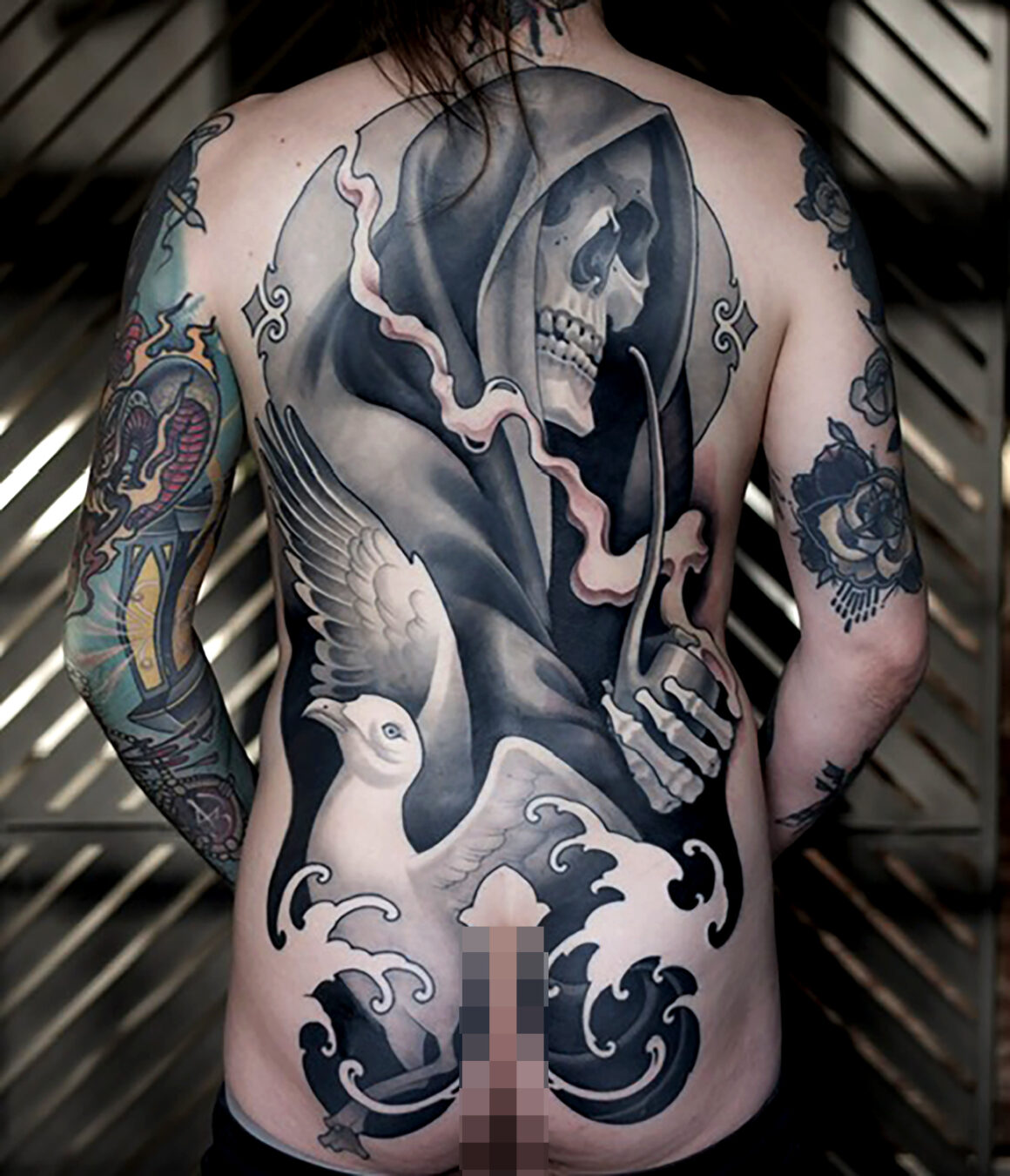 Tattoo by Michael J Kelly, @michaeljtattoos