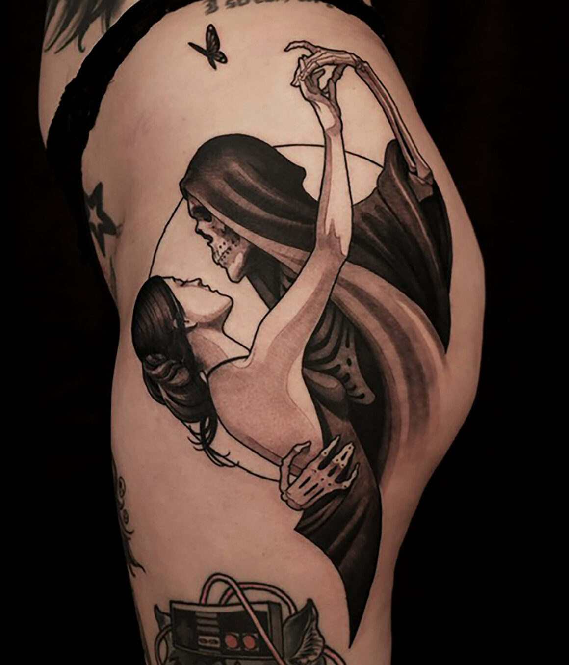 Tattoo by Michael J Kelly, @michaeljtattoos